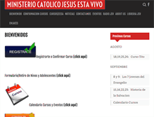 Tablet Screenshot of mjesusestavivo.org